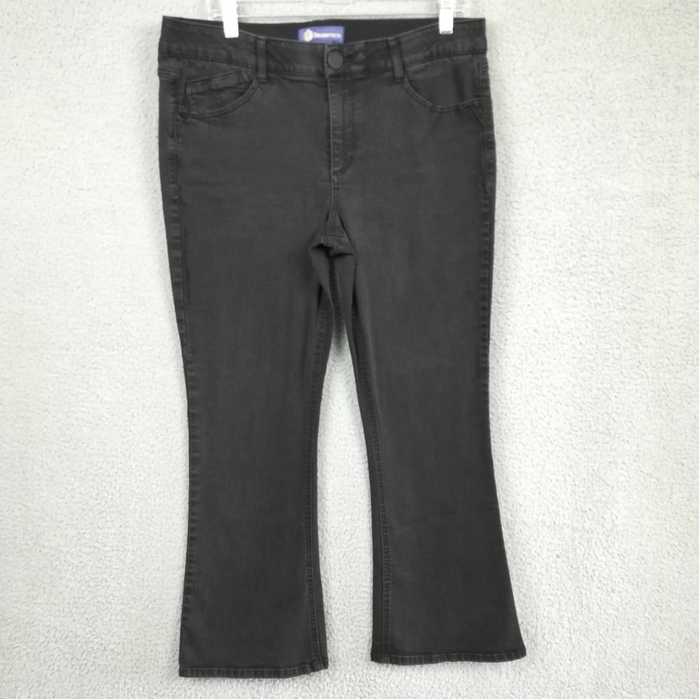 Democracy Womens Boot Cut "Ab"solution‎ Black Denim High Rise Petite 14P